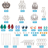 SUNNYCLUE DIY Chinese Style Alloy Chandelier Earring Making Kit DIY-SC0024-23-2