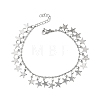 304 Stainless Steel Charm Bracelets for Women BJEW-D466-06P-2