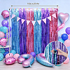 3Pcs PET Iridescent Metallic Party Tassel Streamers DIY-WR0005-71A-2