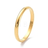 2mm Polished Plain Dome Finger Ring for Girl Women LS-RJEW-C012-05E-G-3