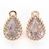 Brass Inlaid Cubic Zirconia Charms KK-S356-771E-1