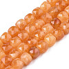 Natural Quartz Beads Strands X-G-S359-376C-1