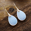 Teardrop Brass Dangle Earrings FS-WGF2982-15-1