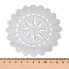 201 Stainless Steel 3D Rotating Hanging Wind Spinner STAS-B122-01P-06-3