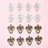30Pcs 2 Colors Tibetan Style Alloy Pendants TIBEP-FS0001-17-7