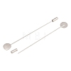 Brass Stick Lapel Pins with Round Pad Tray LS-KK-A301-01P-3