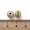 Brass Micro Pave Cubic Zirconia Beads KK-C071-08G-01-3