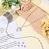 DIY 304 Stainless Steel Paperclip Chains Necklaces/Bracelets Making Kits DIY-SC0029-32-3