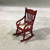 Wooden Rocking Chair with Armrests Model MIMO-PW0003-006B-1