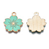 Alloy Enamel Pendants X-ENAM-S121-115F-2