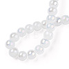 Electroplate Imitation Jade Glass Beads Strands LS-GLAA-T032-J6mm-AB01-5