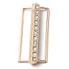 Alloy Rhinestone Belt Strap Buckles PALLOY-F302-01KCG-1