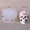Skull Shape Candle DIY Food Grade Silicone Statue Mold PW-WG19280-02-1