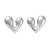 304 Stainless Steel Stud Earrings EJEW-Z032-02P-07-1