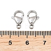 Tarnish Resistant 316 Surgical Stainless Steel Lobster Claw Clasps 316-FL12A-4