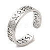 Non-Tarnish 304 Stainless Steel Open Cuff Rings RJEW-K245-57P-3