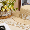 5Yards Polyester Lace Ribbon OCOR-ME0001-89B-4