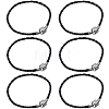 20pcs Braided PU Leather Cord Bracelet Making MAK-SC0001-30B-1