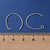 Rhodium Plated 925 Sterling Silver Earring Hooks STER-NH0001-42P-3