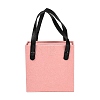 PU Jewelry Set Drawer Boxes with Square Sponge Inside and Texture Paper Rectangle Jewelry Bags ABAG-B009-02D-1