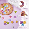 30Pcs 6 Colors Resin Buttons BUTT-TA0001-57-5