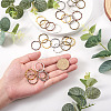 Craftdady 250Pcs 5 Colors Alloy Linking Rings FIND-CD0001-11-16