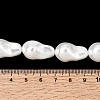 Electroplated Glass Shell Pearl Beads Strands BSHE-B009-B01-13x21mm-4