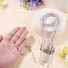10Pcs Cotton & Metallic Cord Necklace Making NJEW-TAC0054-6
