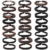 24Pcs 24 Style Adjustable Braided Imitation Leather Cord Bracelets Set for Men BJEW-WH20009-25-1