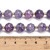 Dyed Imitation Jade Glass Beads Strands GL-Z001-02A-08-4