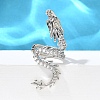 Brass Clear Cubic Zirconia Cuff Earrings EJEW-Q025-01A-P-1