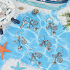20Pcs Ship Alloy Pendant Decorations HJEW-SC00205-4