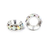 Brass Rhinestone Spacer Beads RB-A020-10mm-28S-3