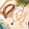 12Pcs 12 Colors Polyester & Spandex Cord Necklace Making AJEW-TAC00070-7