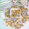 300Pcs 2 Colors Aluminum Dreadlocks Beads Hair Decoration ALUM-PA0001-02-4