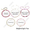 5Pcs Adjustable Nylon Round Gemstone Bead Braided Bracelet Sets NO9066-3-5