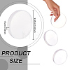 Flat Round Transparent Acrylic Display Base DJEW-WH0034-50D-2