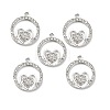 Alloy Rhinestone Pendants ALRI-C007-52P-1