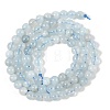 Grade A Natural Aquamarine Round Bead Strands G-L417-13-A03-5