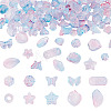 125G Gradient Color Transparent Glass Beads GLAA-TA0003-58A-2