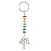 Chakra Natural Lava Rock & Alloy Tree of Life Pendant Keychain KEYC-JKC00644-01-1