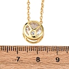 Brass Pave Cubic Zirconia Birth Stone Constellation Pendant Cable Chain Necklaces LS-NJEW-D334-01G-03-5
