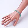 Natural Apatite Beaded Bracelets BJEW-JB02681-02-3