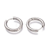 Tarnish Resistant 201 Stainless Steel Huggie Hoop Earrings EJEW-L256-05D-P-2