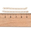 Brass Curb Chain Extender KK-T069-35C-3