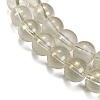Frosted Transparent Glass Bead Strands GLAA-P065-8mm-01-4