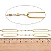 304 Stainless Steel Enamel Dapped Chain Oval Link Chains CHS-K021-15G-03-3