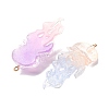 Transparent Resin Pendants RESI-H039-04P-2