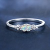 Alloy Rhinestone Plain Band Rings PW-WG1313D-01-2