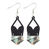 Alloy with Imitation Leather Dangle Earrings FS-WG30D02-19-1